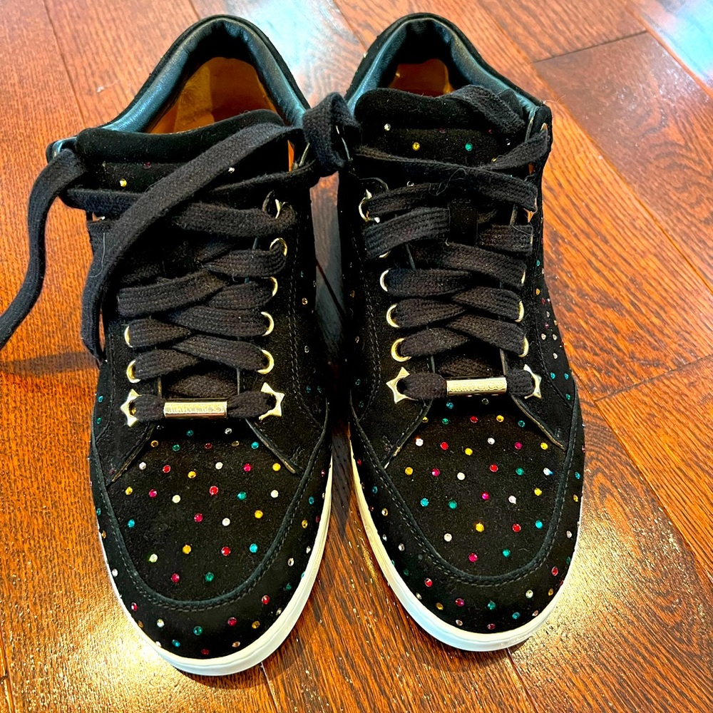 Jimmy Choo crystal sneakers